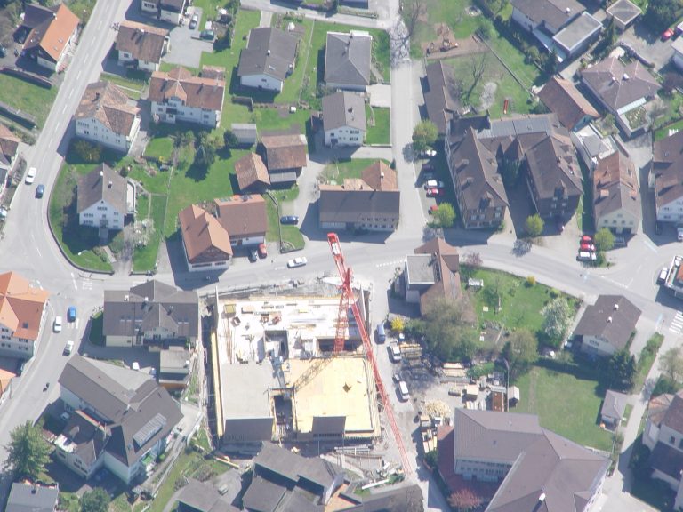 Luftbild von Baustelle Haus Zwurms
