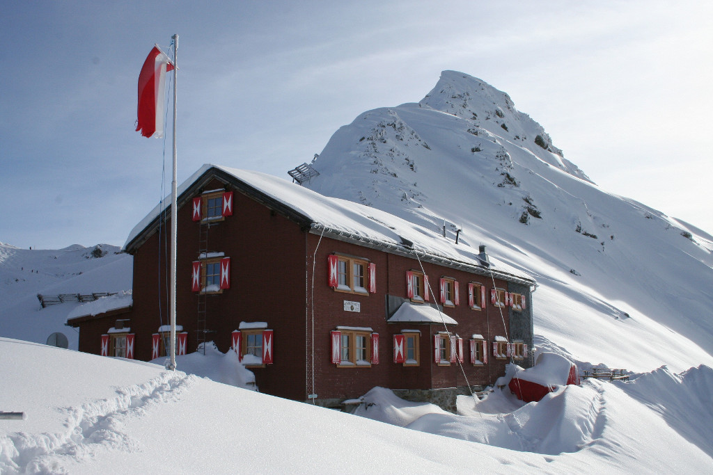 Wormser Hütte im Winter
